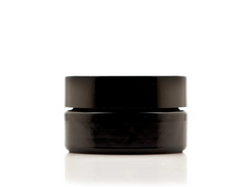 30ml Shallow UV Glass Cosmetic Jar with Black Screw Top Lid / Disc Liner